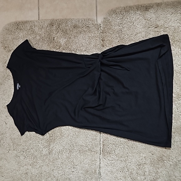 Original Black Side Tie Knot Mini Dress Size Small - Picture 5 of 7
